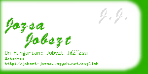 jozsa jobszt business card